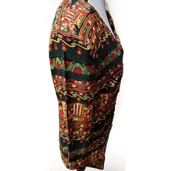 Vintage Ultra Dress Blouse Size 12 Design Buttons Padded Shoulders Back Tie... - Picture 7 of 9